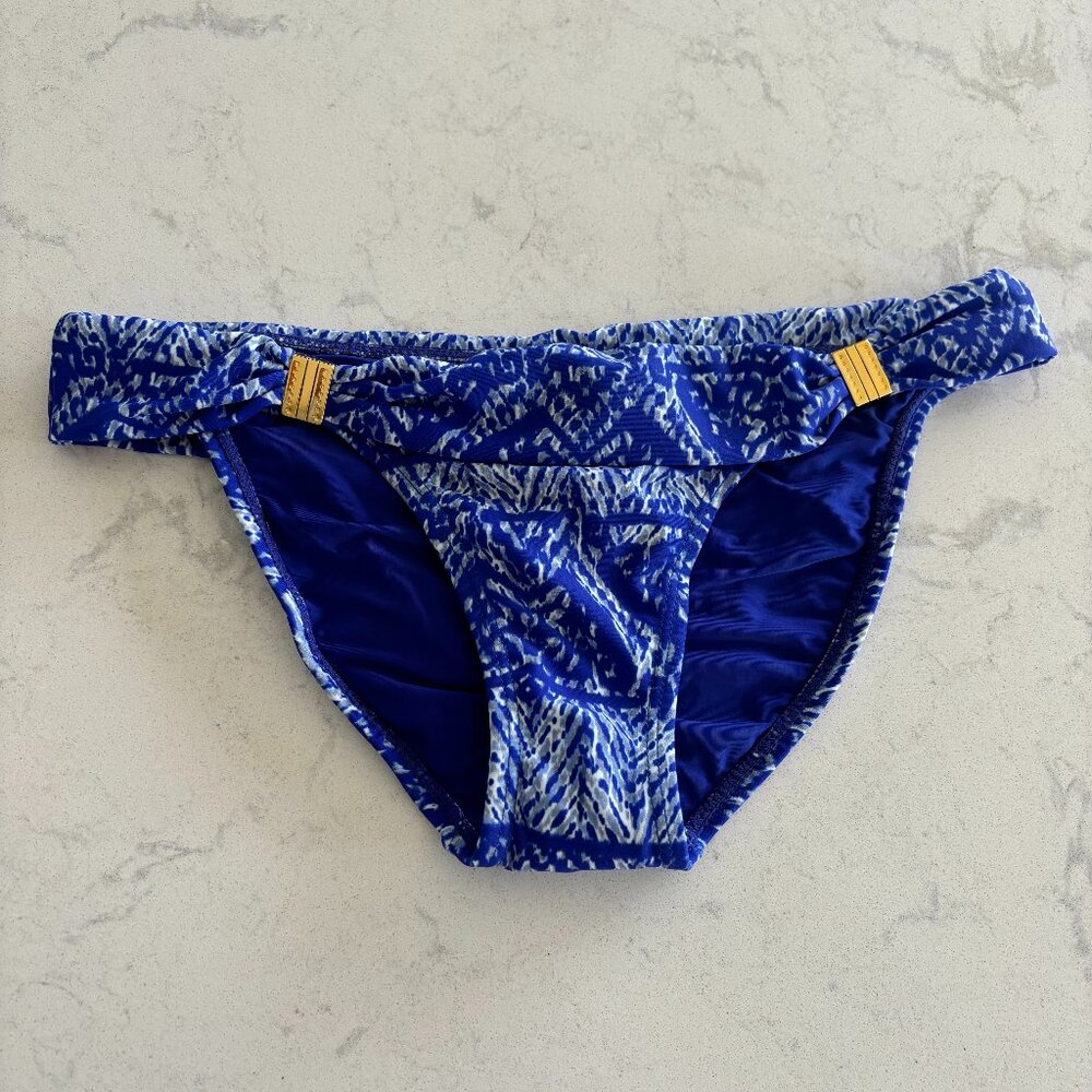 Vix Blue & White Bikini Bottoms - Size XS - NWT